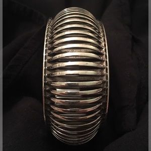 Silver bangle bracelet